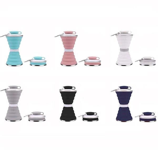 12oz Silicone Travel Collapsible Cup Expandable Drinking Mug