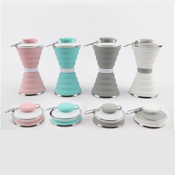 12oz Silicone Travel Collapsible Cup Expandable Drinking Mug