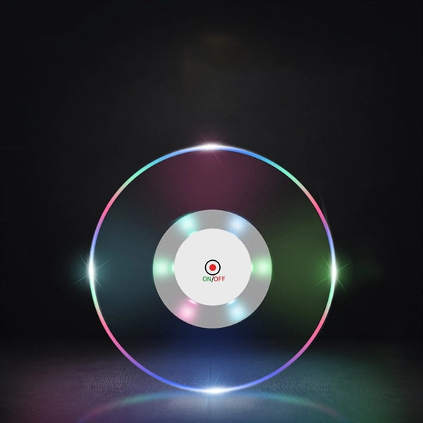 Transparent Ultra-Thin LED Luminous Waterproof Round Coaster