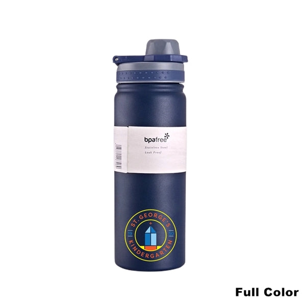 18/25 oz Double-Wall Insulated Stainless Steel Sports Bottle