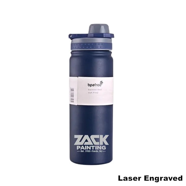 18/25 oz Double-Wall Insulated Stainless Steel Sports Bottle