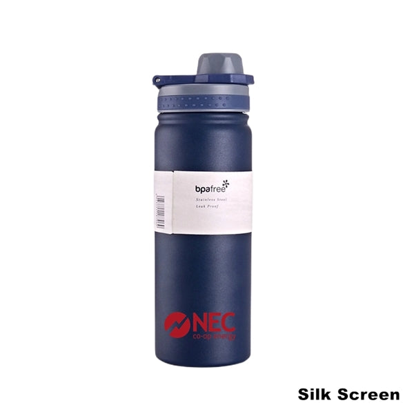 18/25 oz Double-Wall Insulated Stainless Steel Sports Bottle