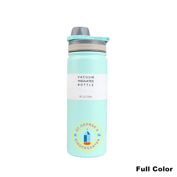 18/25 oz Double-Wall Insulated Stainless Steel Sports Bottle