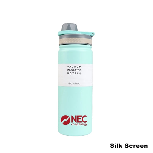 18/25 oz Double-Wall Insulated Stainless Steel Sports Bottle
