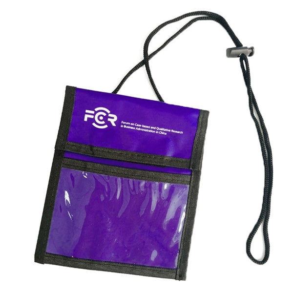 Neck Wallet Badge Holder with Lanyard