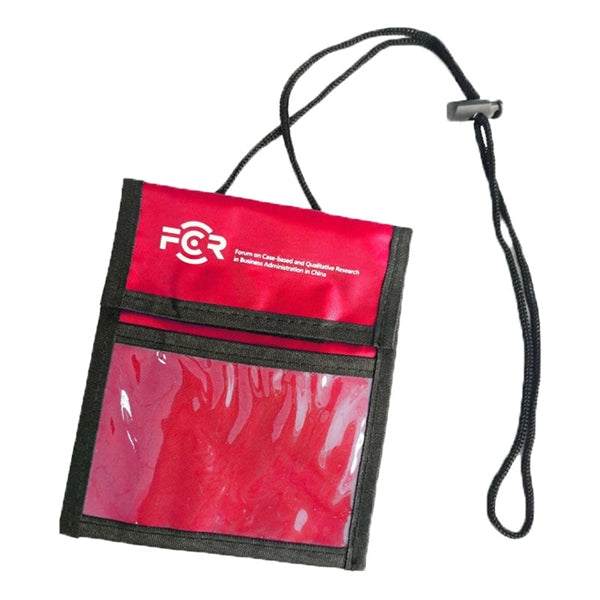 Neck Wallet Badge Holder with Lanyard