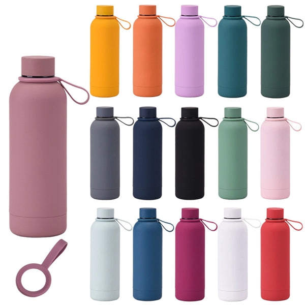 Portable Frosted Insulated Stainless Steel Water Bottle