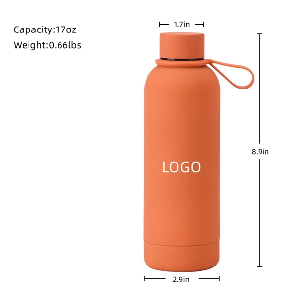 Portable Frosted Insulated Stainless Steel Water Bottle