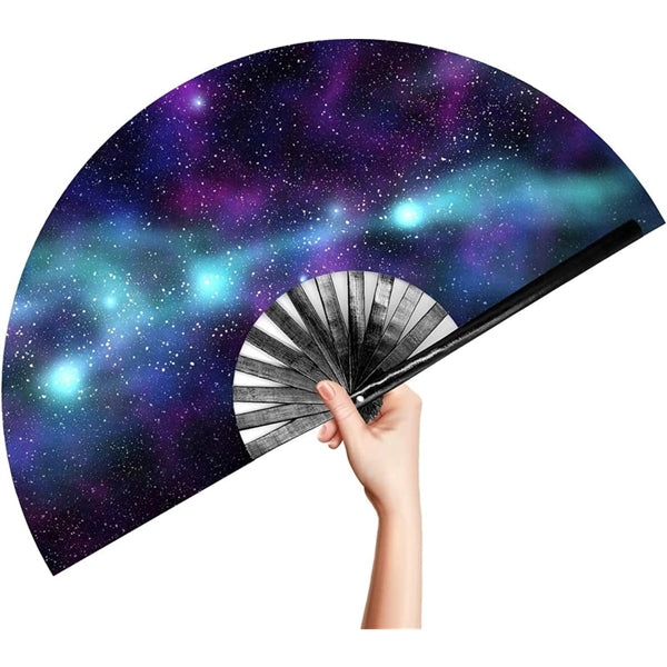Large Silk Bamboo Folding Hand Fan