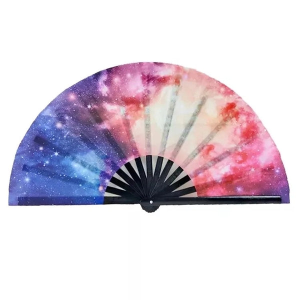 Large Silk Bamboo Folding Hand Fan