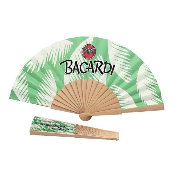 2 sided Full Color Imprint Folding Paper Fan