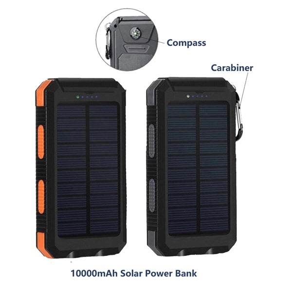 Fast Shipping-Solar Charger Carabiner Power Bank