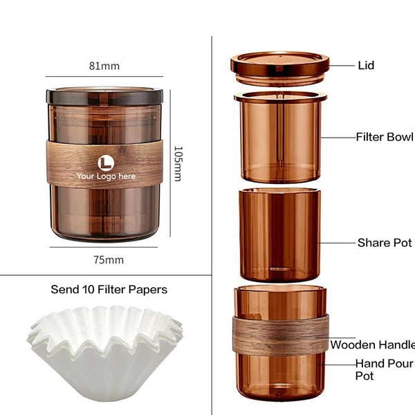 3-in-1 Hand-Brew Coffee Pot Set