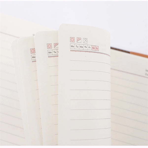 Multi-Function Business A5 Notebook With Phone Pocket