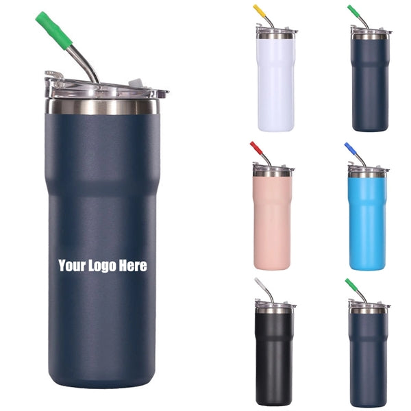 20Oz Modern Insulated Car Tumbler With Straw