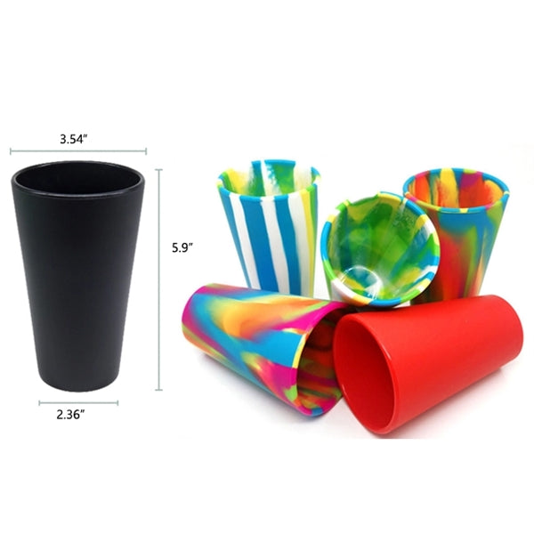 Shatterproof 16-Oz Silicone Cups