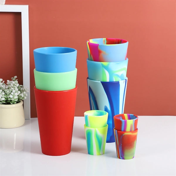 Shatterproof 16-Oz Silicone Cups
