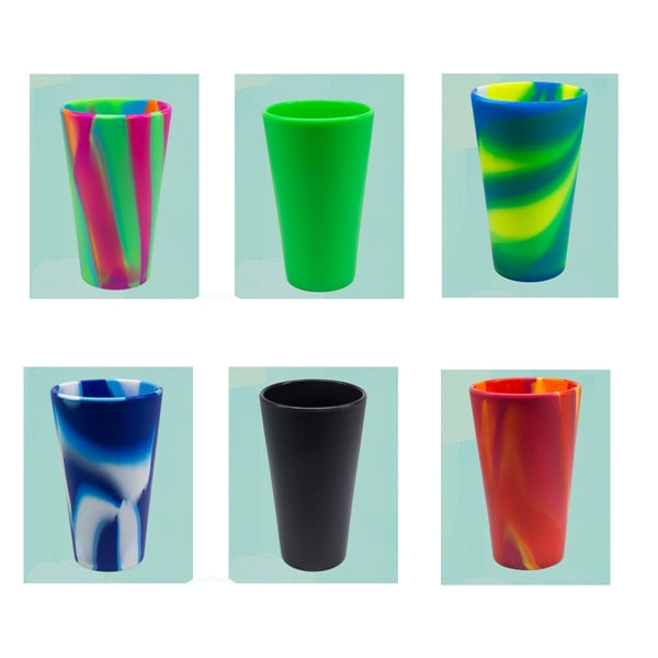 Shatterproof 16-Oz Silicone Cups