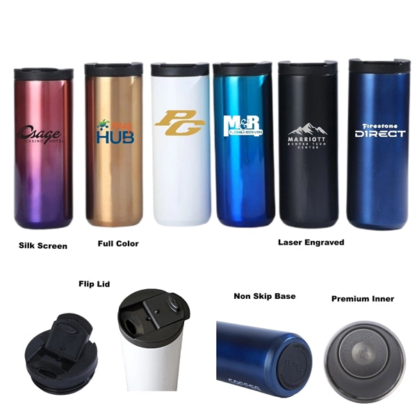 350/500 ML Vacuum Double Walled Stainless Steel Coffee Cup