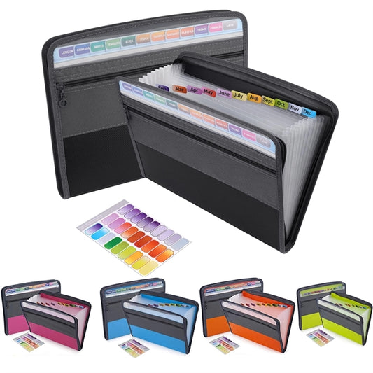 Accordion File Folder Document Organizer
