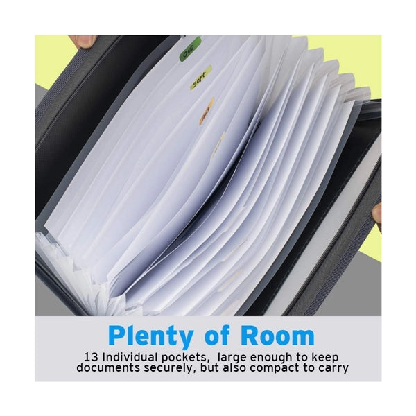 Accordion File Folder Document Organizer
