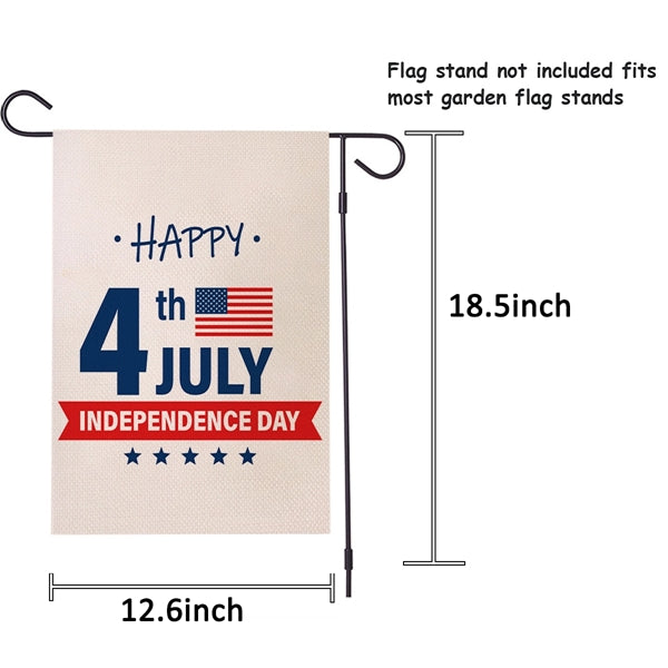 July 4th Double Sided Garden Flag