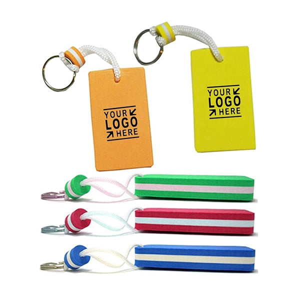 Multicolor Rectangle Floating Keychain