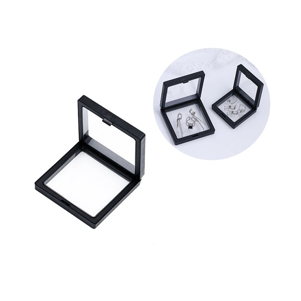 Black Transparent Jewelry Floating Display Box