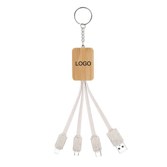 Degradable Bamboo Charging Cables