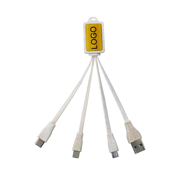 Branded Bamboo Charging Cable