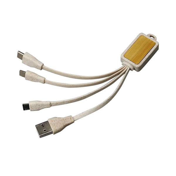 Branded Bamboo Charging Cable