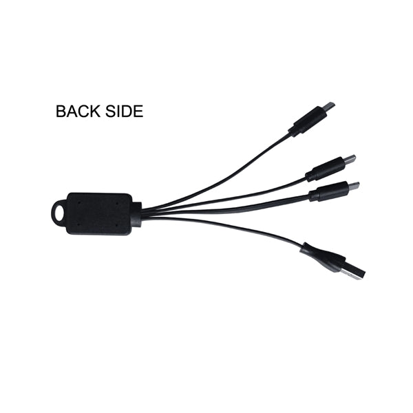 Bamboo Finish 3-in 1 Charging Cable