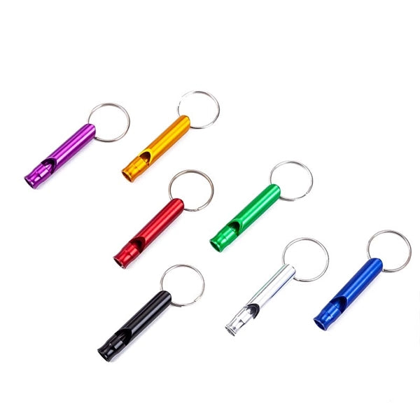 Aluminum Alloy Whistle With Key Ring