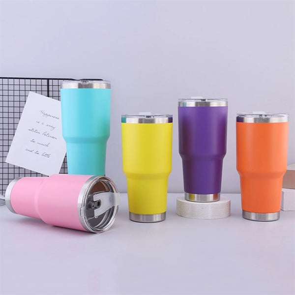 30oz tumbler Vacuum cup w/ Plastic interior