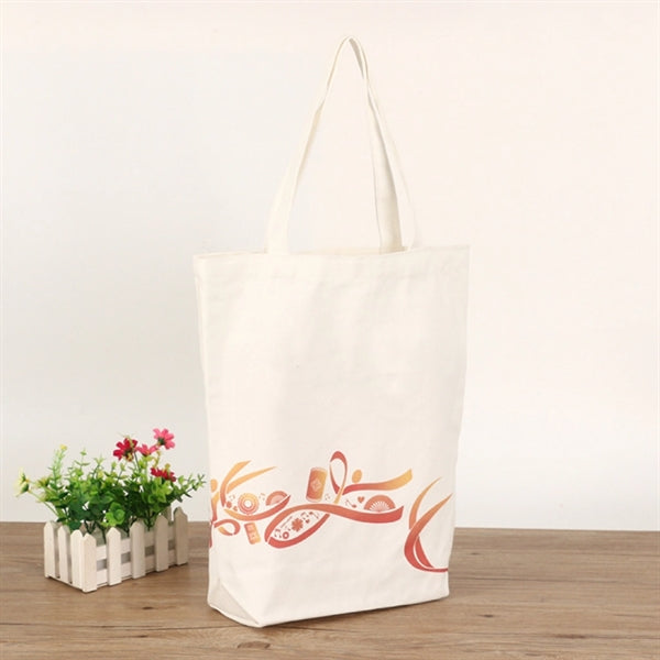 Natural Cotton Canvas Bag (13 3/8" W x 15 3/4" H x 4" D)