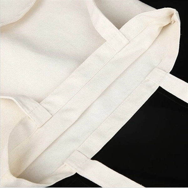 Natural Cotton Canvas Bag (13 3/8" W x 15 3/4" H x 4" D)