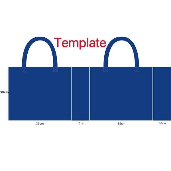Non-Woven Grocery Tote Bag (13 3/4" W x 11 3/4" H x 4" D)