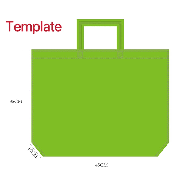 Customize Non-Woven Tote Bag (17 3/4" W x 13 3/4" H x 4" D)