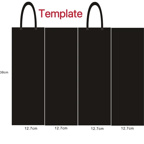 1 Bottle Non-woven Wine Tote Bag - (5"W x 12"H x 5"D)