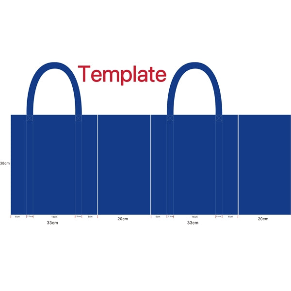 Non-Woven Grocery Tote Bag (13" W x 15" H x 8"D)
