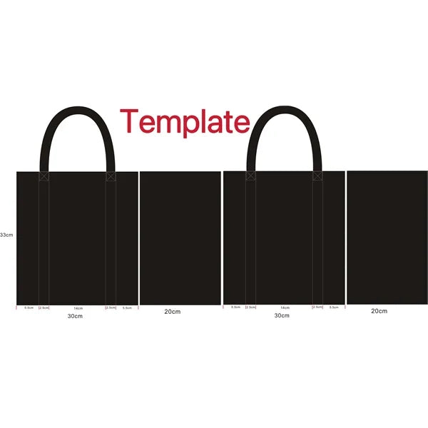 Non-Woven Grocery Tote Bag (12" W x 13" H x 8"D)