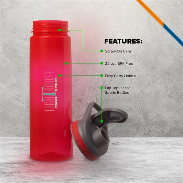 Damin Plastic Sports Bottle - 22 OZ.