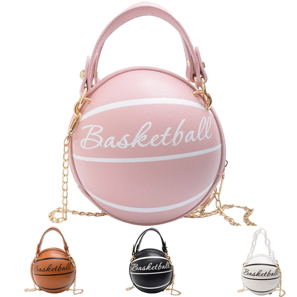 Basketball Shaped Cross Body Messenger Bag