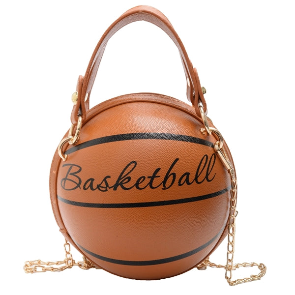 Basketball Shaped Cross Body Messenger Bag