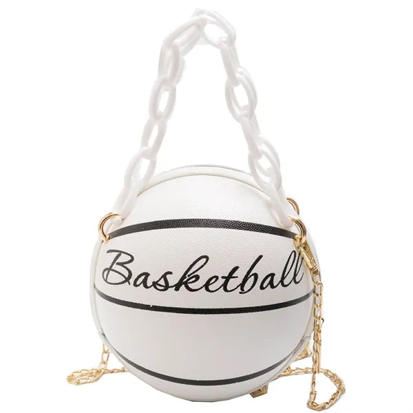 Basketball Shaped Cross Body Messenger Bag