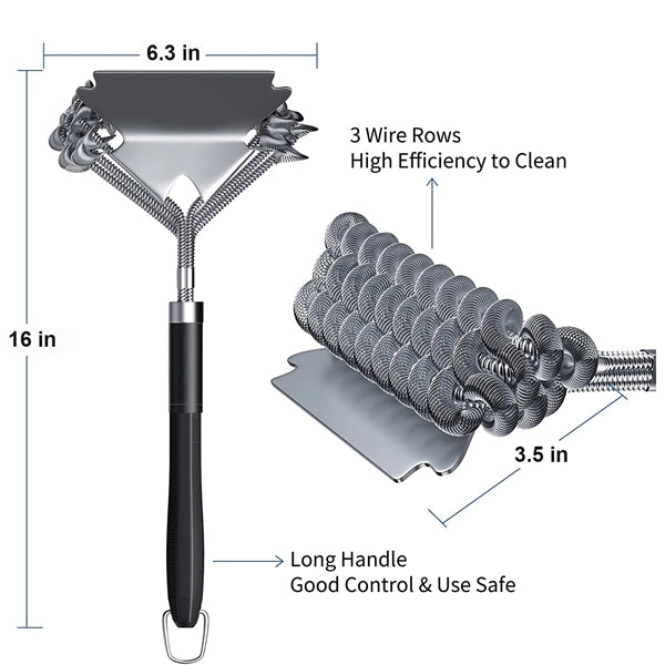 Bristle Free Grill Brush and Scraper
