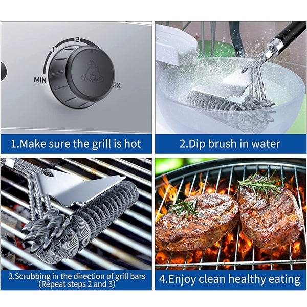 Bristle Free Grill Brush and Scraper