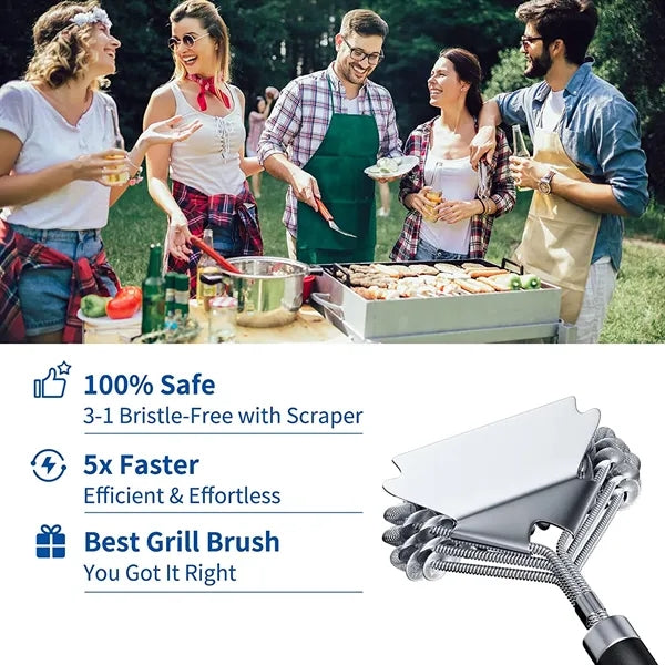 Bristle Free Grill Brush and Scraper