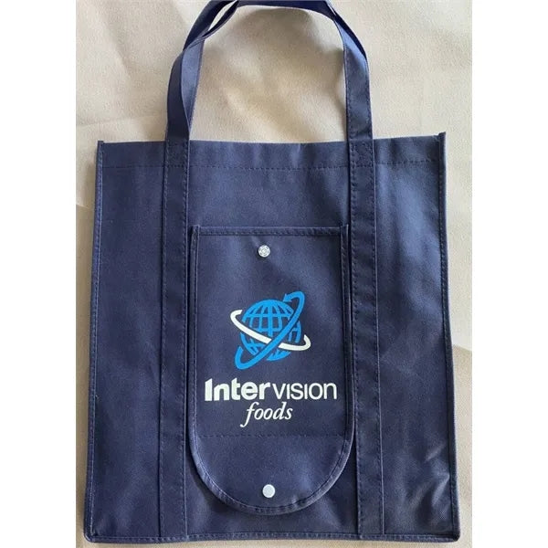 Non-Woven Grocery Tote Bag (14 1/8" W x 15 3/4" H x 4" D)