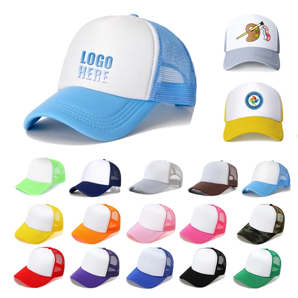 5 Panel Two-Tone Mesh Back Baseball Cap